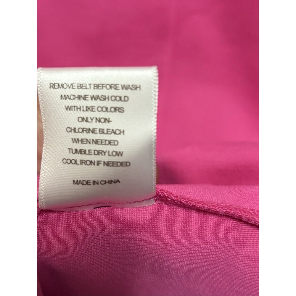 Gibson La Timer Hot Pink Size Medium Monte Knit Midi Sleeveless Bodycon - Picture 8 of 8